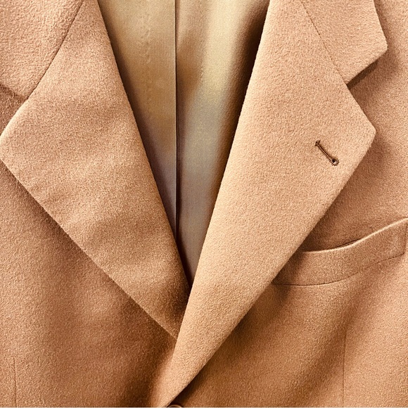 Jack Victor Montreal Loro Piana 100% Cashmere Tan Blazer 42R - Picture 3 of 8